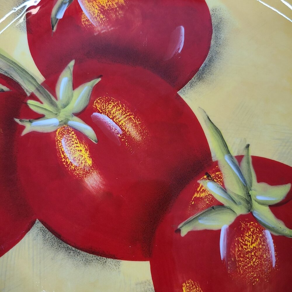 Certified International Stef Ania Ferri Roma 9" Pasta Bowl with Large Tomatoes - Picture 5 of 5